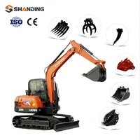 Obral Shanding SD65E 5 T 5.5 Ton 6Ton Ekskavator Mini Tiongkok Kualitas Tinggi