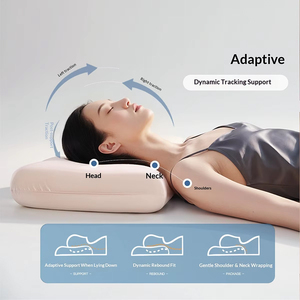 Harga Grosir Pabrik Bantal Busa Memori Premium Bentuk Persegi Panjang dengan Dukungan Leher Anti-Bakteri untuk Bantuan Tulang Belakang Serviks Tidur Nyenyak - Product Image 4