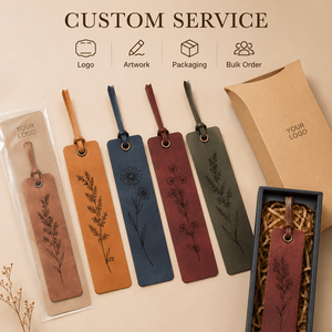 <span class=keywords><strong>Segnalibro</strong></span> in Pelle Personalizzato con Incisione Laser, Nome, Citazione o Logo Personalizzati, Regalo per Laurea, Insegnanti e Amanti dei Libri, Vendita all'Ingrosso - Product Image 3