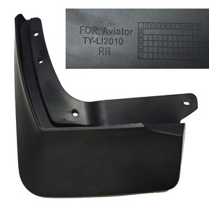 Guardabarros para Lincoln Aviator 2020 2021 2022 2023, protectores contra salpicaduras de plástico negro para neumáticos, accesorios para coche - Product Image 3