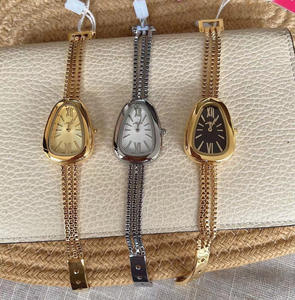 Reloj de Cuarzo de Lujo Ligero con Cabeza de Serpiente para Mujer, Reloj de Pulsera de Alta Gama con Cadena de Serpiente, Regalo para Mujer - Product Image 1