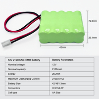 Batterie de voiture RC NiMH 4,8 V 2000 mAh, pack de 4 cellules rechargeables, pack récepteur émetteur JST Tamiya OEM