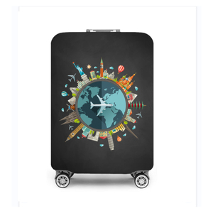 Proteja los arañazos del equipaje y su cubierta protectora <span class=keywords><strong>a</strong></span> prueba de polvo para maleta de alta elasticidad Spandex diseño único cubierta de equipaje - Product Image 2