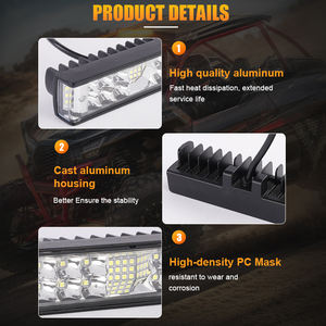 Produit bon marché Dissipation rapide de la chaleur IP67 Phares antibrouillard universels pour voiture Barres lumineuses de toit LED - Product Image 6