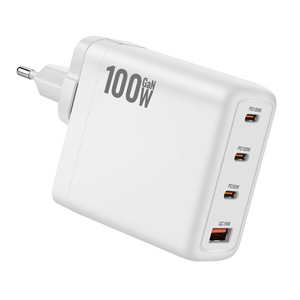 100W GaN PD Charger 2A2C Foldable US <b>Plug</b> Fast Charging <b>Adapter</b> White - Product Image 4