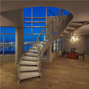 Planos de Casa ecológicos con escalera curva <span class=keywords><strong>Escaleras</strong></span> interiores Biblioteca Hecho <span class=keywords><strong>en</strong></span> China Escalera de madera pequeña - Product Image 6