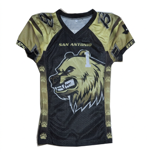 Nuevo Diseño Personalizado, Conjuntos de Camisetas de Fútbol Americano de Manga Corta, Transpirables, Impresas con Transferencia de Calor, de Alta Calidad, Tallas Grandes - Product Image 1