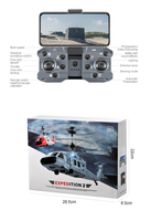 Nouveautés : Hélicoptère RC KY205 pour Débutants avec Double Caméra, Évitement d'Obstacles, Vol Trajectoire, Construction en Plastique et Métal