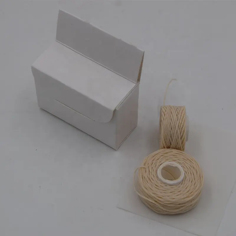 PLA Biodegradable Dental Floss Roll Waxed Floss Roll Corn Fibre Eco-friendly Disposable Flossing Roll 50 Meter Paper Packaging