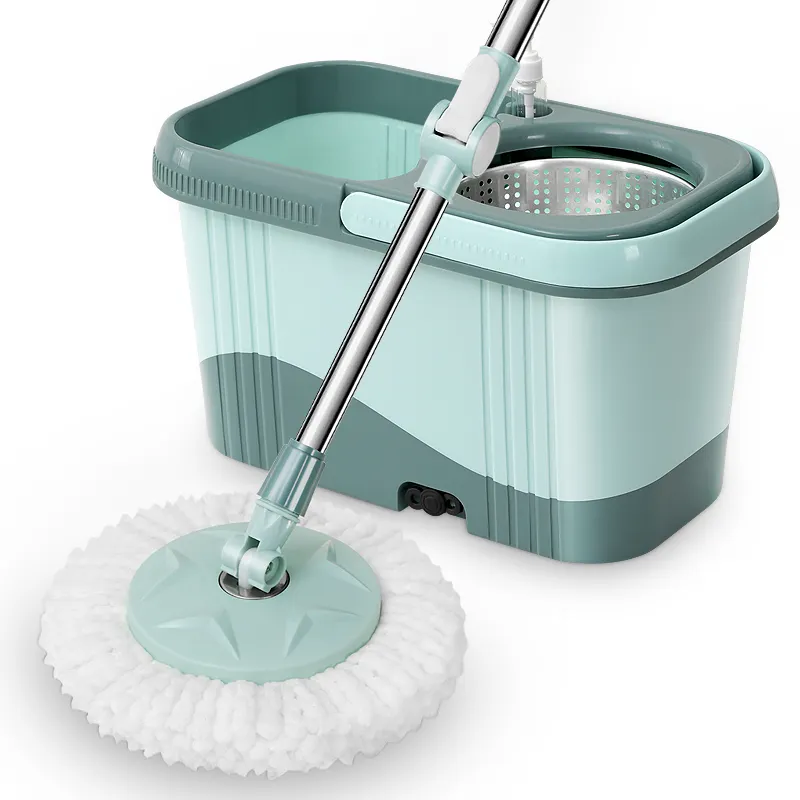 household cleaning tools floor sweeper mopping buckets floor power saving magic spin mop with bucket