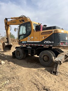 Excavadora Móvil Usada HYUNDAI 210W-9S para Construcción de Carreteras y Obras Urbanas, Maquinaria Pesada Usada, Excavadora de Ruedas Económica - Product Image 3