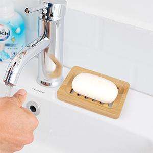 Porte-savon en bambou de luxe pour décoration de la maison et salle de bain - Product Image 5