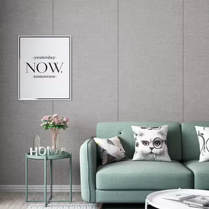 Carta da parati adesiva in lino <span class=keywords><strong>rivestimenti</strong></span> murali Anti-statici ignifughi per camera da letto dell'hotel - Product Image 5