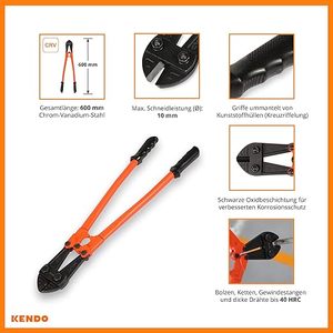 KENDO 900 mm Coupe-boulons Extracteur de vis à boulon haute performance - Product Image 5