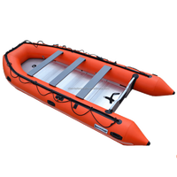 Bateau de sauvetage gonflable en PVC 11FT pour 5 personnes, modèle 2026, étanche, écologique, noir uni