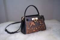 Sacs fourre-tout et sacs de marché en cuir véritable, mode nationale - Sacs à main de luxe personnalisés avec logo pour femmes, couture durable, résistant à l'eau