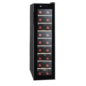 ODM Profissional 18 Garrafas Qualidade Premium anti-UV clássico design Zona Única Vinho Refrigerador Vinho Adega