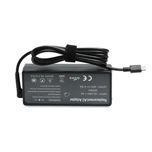 90W Notebook Charger USB Type-C 20V 4.5A Universal AC Adapter Power Supply Laptop Charger Adapter For Lenovo ThinkPad