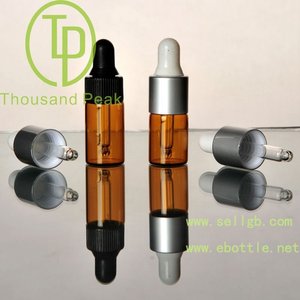 Flacon compte-gouttes en verre à vis ambré de <span class=keywords><strong>TP</strong></span>-2-08 2.5ml 3m avec anneau compte-gouttes en aluminium et compte-gouttes pour essence de sérum <span class=keywords><strong>Mini</strong></span> Volume - Product Image 5