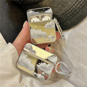 En gros Offres Spéciales Ins Style Miroir Nuage Silicone Anti Chute Écouteur Étui De Protection Avec Mousqueton - Product Image 2