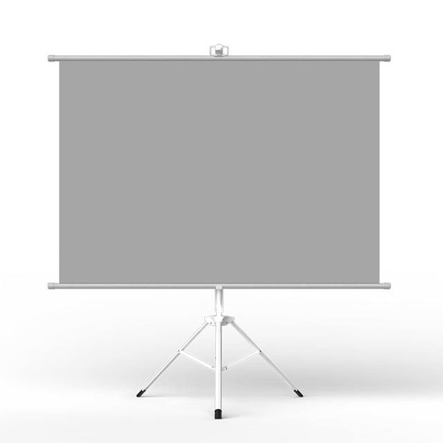 72 Inch 16:9 Mobile Portable Anti-light Metal Floor Stand Tripod Projector Screen Home Office ALR Projection Screen