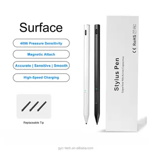 4096感圧アクティブ容量性タッチスクリーンスタイラス (ラップトップ用) Go Pen for Microsoft Surface Slim Pen 2