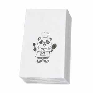 Servilletas de Papel Airlaid Blancas con Diseño Impreso, Ecológicas, Hechas con Pulpa de Madera Virgen - Product Image 1