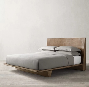 Cama Doble de Madera Sólida Estilo Americano, Diseño para Dormitorio, Apartamento, Sala de Estar, Cama King Size, Muebles Personalizables para Villa - Product Image 6