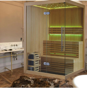 Finn traditionnel 6 kw Sauna <span class=keywords><strong>solarium</strong></span> sauna portable tente Smartmak <span class=keywords><strong>Infrarouge</strong></span> lointain Vapeur sèche pruche avec lumière thérapeutique - Product Image 5