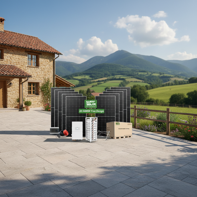 Complete Solar System with Battery Storage and Hybrid Inverter 10kW 20kW 30kW 50kW 100kW for Home Commercial
