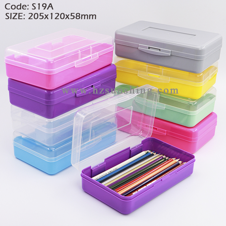 Настольный органайзер, прозрачный пластиковый пенал, Канцелярский пенал для карандашей, хранение ручек, детский школьный пенал, большой пенал