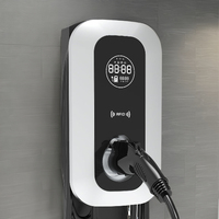 Nouvelle arrivée Chargeur EV AC Type 2 7KW OCPP 62196 Contrôle par application Wallbox mural intelligent avec câble fixe 32A
