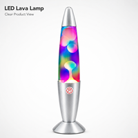 Lampe à lave électrique en aluminium coloré pour la décoration de la maison et les cadeaux