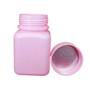 ขวดยาสี่เหลี่ยมสีเอชดีพีขนาดมินิขนาด60มล. บรรจุภัณฑ์ยาสำหรับยาเม็ดแคปซูลพร้อมฝาเกลียว - Product Image 6