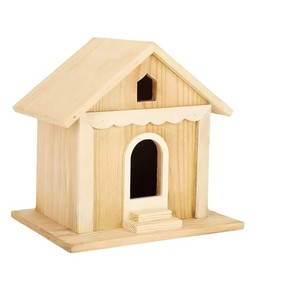 Casa de Pájaros de Madera, Forma Rectangular Pequeña, Duradera, para Exteriores - Product Image 4