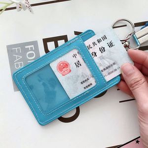 Hot Selling New Design Colors Button Pu Leather Fashion Credit Card Wallet Keychain Mini <b>ID</b> Card <b>Holder</b> Gift - Product Image 4