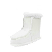 Bottes de ski d'hiver imperméables, douces, antidérapantes et tendance pour femmes, nouveau style, chaudes, résistantes à l'usure, mi-mollet, dessus en PU, fourrées