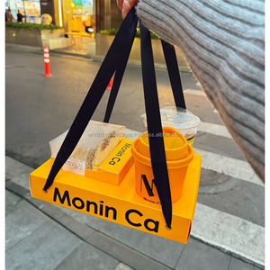 กล่องใส่แซนด์วิชแบบใหม่ ดีไซน์ทันสมัย พร้อมหูหิ้ว สำหรับอาหารว่างและเครื่องดื่มแบบนำกลับบ้าน - Product Image 2