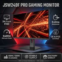 Monitor para Juegos de 540Hz al por Mayor, 24.1" FHD, 0.2ms, con Certificación CE, Precio Directo de Fábrica para Revendedores
