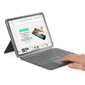 ฝาครอบแท็บเล็ตแม่เหล็ก<span class=keywords><strong>แบ</strong></span>บถอดได้พร้อมแป้นพิมพ์และทัชแพดและไฟด้านล่าง7 RGB เหมาะสำหรับ2024 iPad Air(M2) และ iPad Pro (M4) - Product Image 2