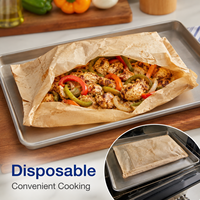 Grand sac de cuisson en papier sulfurisé jetable pour la cuisine, résistant à la graisse, pour rôtir viande et légumes, sacs en papier antiadhésifs