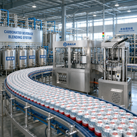Mesin Produksi Lini Pengisian, Pengalengan, dan Penyegelan Minuman Berkarbonasi Kaleng Aluminium Otomatis Berkualitas Tinggi