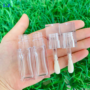 LZ包促销PETG方形8毫升唇彩棒管豪华水晶大涂抹器透明唇彩管大刷 - Product Image 5