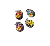 Ballon Mylar auto-gonflant amusant pour adultes, idéal pour la remise des diplômes et la rentrée scolaire, en forme de grenade pop, mini jouet surprise à main, sac bombes