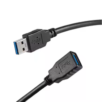Câble d'extension USB 3.0 mâle vers femelle 1M, transfert de données haute vitesse, cordon d'extension USB