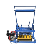 Machine à fabriquer des blocs mobiles au diesel, petite machine rentable pour la production de briques