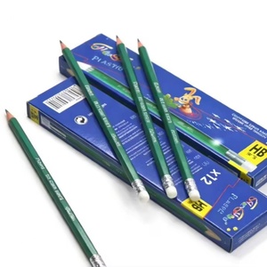 Juego de Lápices HB Estándar de 7 Pulgadas, 12 Unidades en Caja, Papelería Escolar de Regalo Promocional OEM de Alta Calidad con Logotipo Personalizado - Product Image 1
