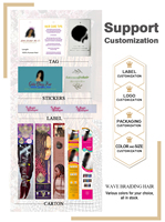 Extensions de Tresses Synthétiques Prétirées Personnalisables, Jumbo Faciles à Crocheter pour Cheveux à Tresser Synthétiques