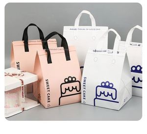 Recyclable Disposable Non-woven Insulated Cooler Bag for Milk Tea Coffee Catering & Food Storage-Portable Insulation Bag - Product Image 5