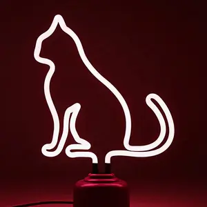 Декоративный настенный светильник для комнаты оптом, логотип rgb на заказ, фламинго, Бабочка, кошка, буквы, позволяет праздничный кроссовок, знак кошки, светодиодная неоновая собака